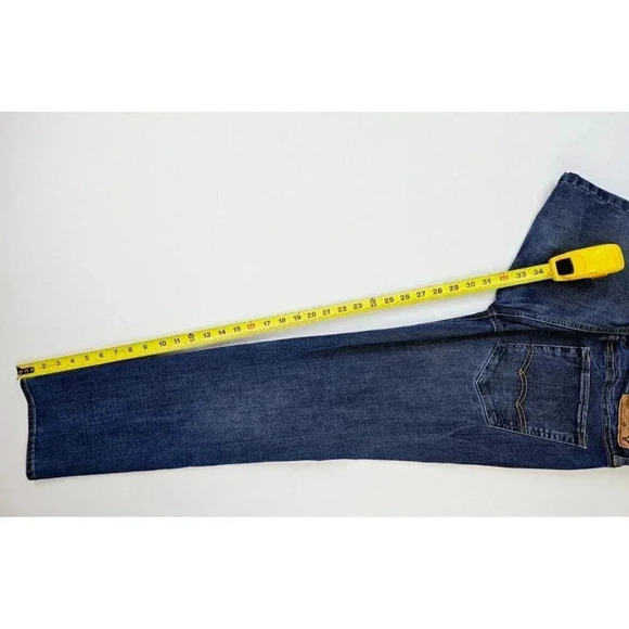 American Eagle Outfitters Size 29X32 Men's Slim Straight Flex/4 360 Blue Jeans - Picture 10 of 12